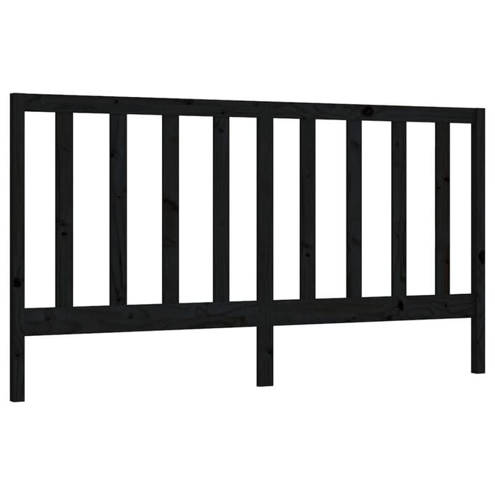 vidaXL Bed Headboard Bed Header Bedroom Furniture Black 186 cm