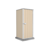 Absco Sheds 0.78 x 0.78 x 1.8m Classic Cream Basic Single Door Garden Shed