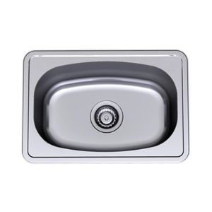 Clark 30L Flushline Single Laundry Tub With No Tap Hole And By-Pass