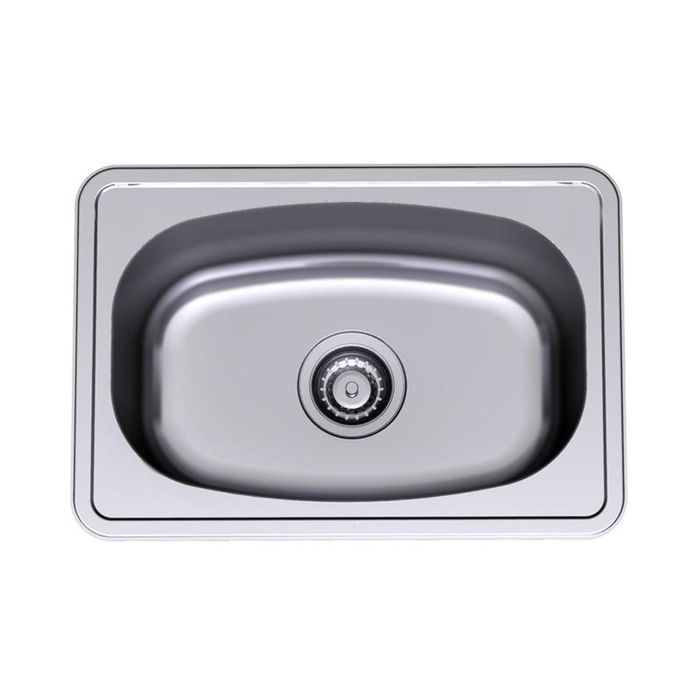 Clark 30L Flushline Single Laundry Tub With No Tap Hole And By-Pass