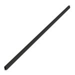 Emro 2000mm Matt Black Straight Shower Track