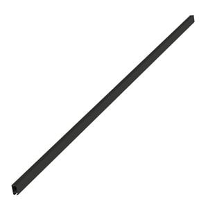 Emro 2000mm Matt Black Straight Shower Track