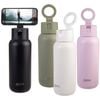 Oasis Mag-Grip Ceramic Triple Wall Insulated Moda Drink Bottle 1L - Black