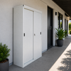 ITONOV Mini-shed Outdoor Storage cabinet garden shed balcony cuoboard Box 1950*1200*570 - white