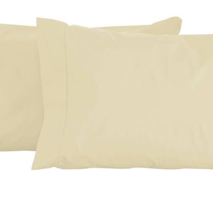 Jenny Mclean Porto Pillowcases 2 Pcs Set 100% Cotton 400TC - Vanilla
