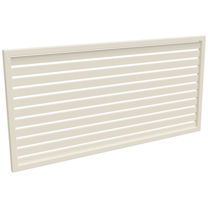 ProtectorAl 1001-2000W X 300-1000H Surfmist Aluminium Welded Slat Panel Horizontal 18mm Gap