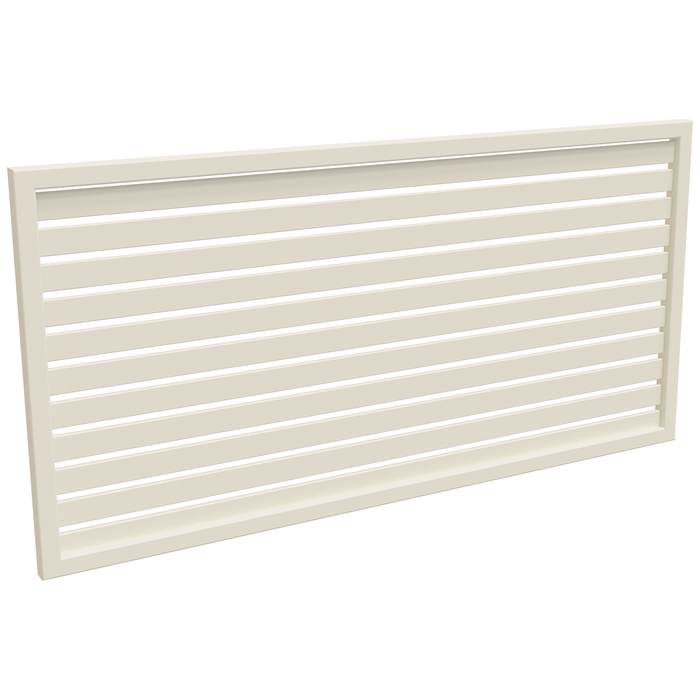 ProtectorAl 1001-2000W X 300-1000H Surfmist Aluminium Welded Slat Panel Horizontal 18mm Gap