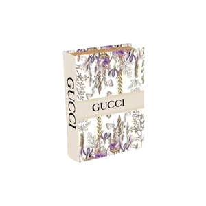 Elegant Collections GG Bloom Large Floral Faux Book Storage Box