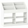 Costway Kid 3-tier Bookshelf Toy Storage Organizer Shelf White