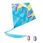 Modular 2-In-1 Kite Stunt/Static Izypilot 140 - Light Sky Blue
