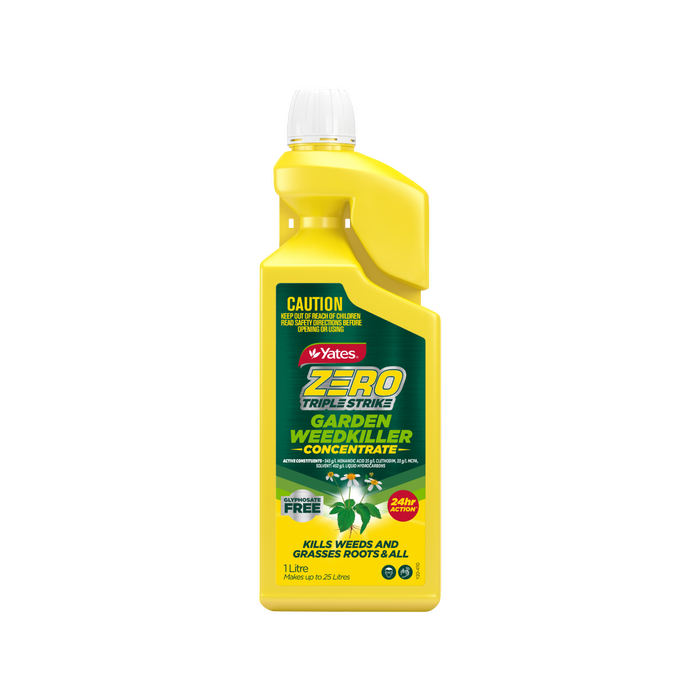 Yates 1L Zero Triple Strike Garden Weedkiller Concentrate