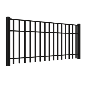 Masterworks 2300 x 40 x 900mm Black Mayfair Fence Panel