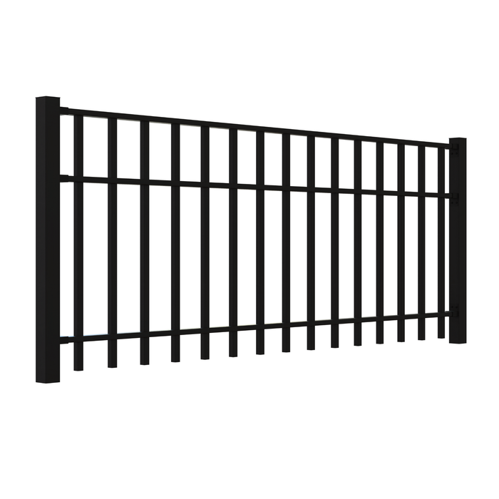Masterworks 2300 x 40 x 900mm Black Mayfair Fence Panel