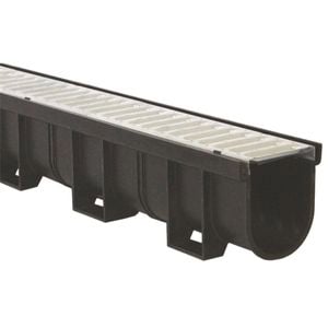 Everhard 3m EasyDRAIN Pressed Galvanised Steel Grate And Prejoined Channel