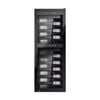 Caso 97 Bottle Presentation Style Lockable Wine Fridge With Uv Glass Silver