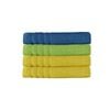 Bath Towel Set 4 Pce Indulgence 1 Cobalt 1 Spa and 2 Citrus