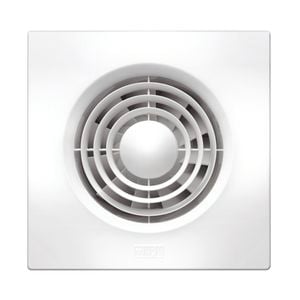 HPM 150mm Slim Square White Wall Exhaust Fan
