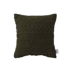 Vintage Design Homewares 45cm x 45cm Olive Tenille Olive Filled Cushion