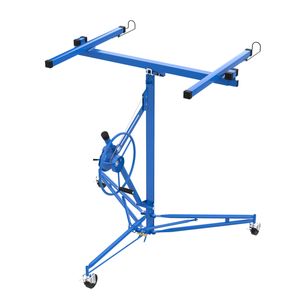 Advwin 11FT Drywall Lift, Panel Hoist 150LBS Heavy Duty Wheel Sheetrock Drywall Lifter with Adjustable Telescopic Arm