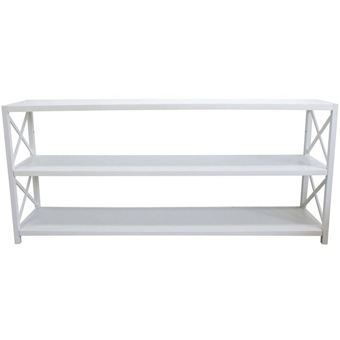 LVD Nantucket Console Table/Bookshelf Furniture 180x80cm - White
