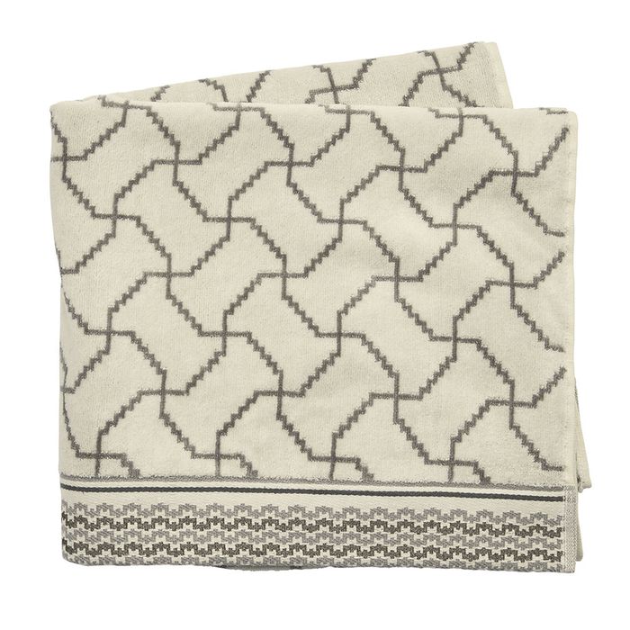 Bedeck Of Belfast Ayda Home Decor Bathroom Hand Towel Chalk Coloured 50x90cm