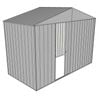 Build-a-Shed  3 x 1.5 x 2.3m Gable No Side Doors Shed - Zinc