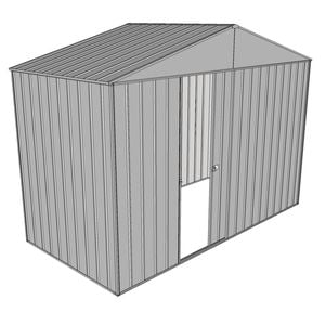 Build-a-Shed  3 x 1.5 x 2.3m Gable No Side Doors Shed - Zinc