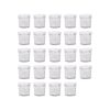 Argon Tableware Glass Jam Jars with White Lids - 90ml - Pack of 24