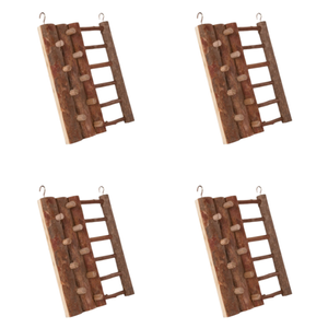 4 X Yes4pets Natural Wooden Hamster Guinea Pig Mini Rabbit Rats Climbing Wall Ladder