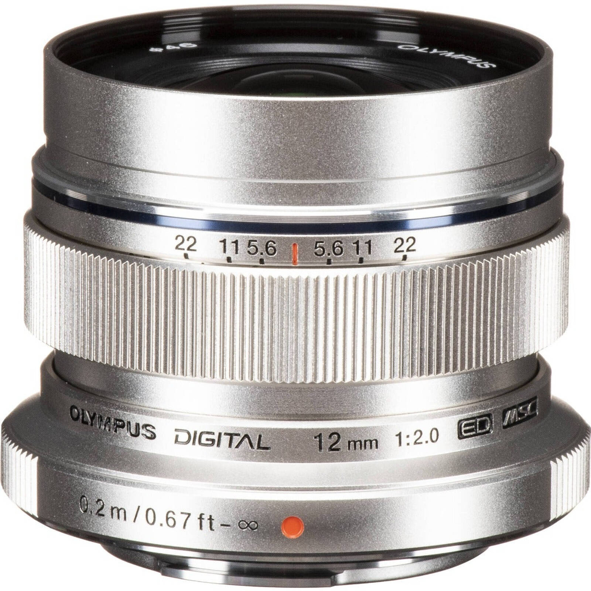 Olympus 12mm f/2.0 Lens - Silver - Bunnings Australia