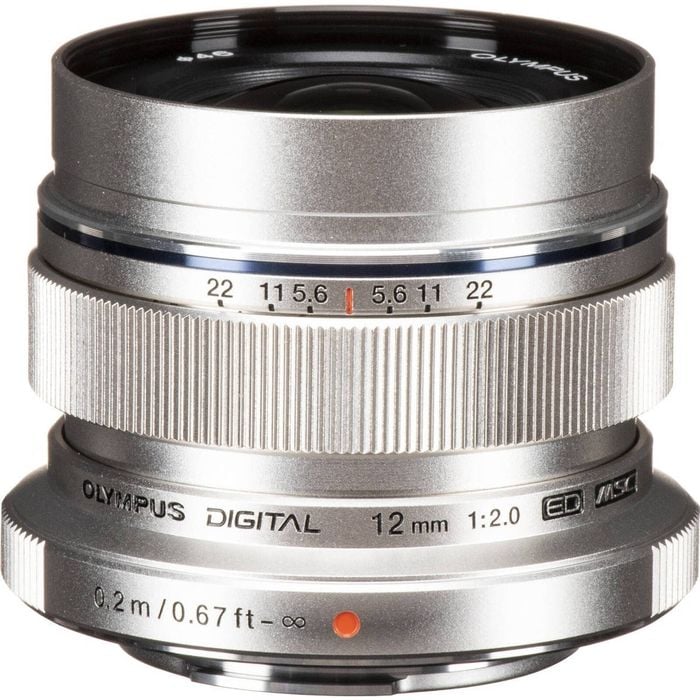 Olympus 12mm f/2.0 Lens - Silver