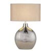 Telbix Ancora Modern Table Desk Lamp Light Ceramic Silver Black Gloss