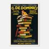Galrie Charming Vintage Advertising Poster by G. De Dominici Books Perfect for Home Decor, Poster Only, 50 x 70cm (20 x 28inch)