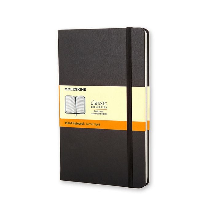 Moleskine Classic Ruled Hard Cover Pocket Notebook Office/student Planner Black