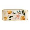 Urban 36cm Cassia Floral Ceramic Platter Home/Kitchen Plate - Peach/Green