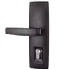 Gainsborough Double Cylinder Matt Black Urban Aurora Keyed Trilock