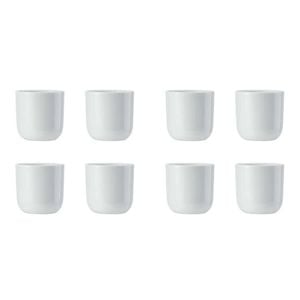 8pc Mikasa Chalk Kitchen Tableware Porcelain Egg Cups Holder Set 5cm