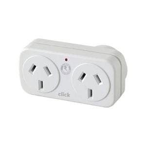 Click Left Hand Double Adaptor With Surge