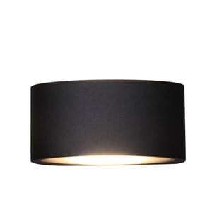 CLA Lighting Tama LED Exterior Surface Mounted Curved Up/Down Wall Light IP54 Black