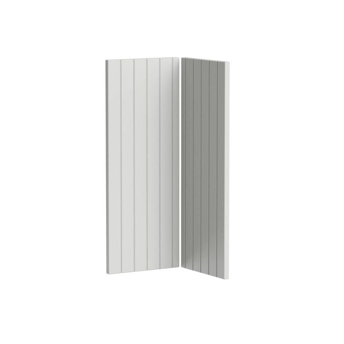 Kaboodle Sesame Salt V-Groove Corner Wall Cabinet Doors - 2 Pack