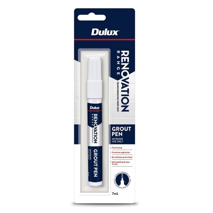 Dulux 7ML Renovation Range Grout Pen White