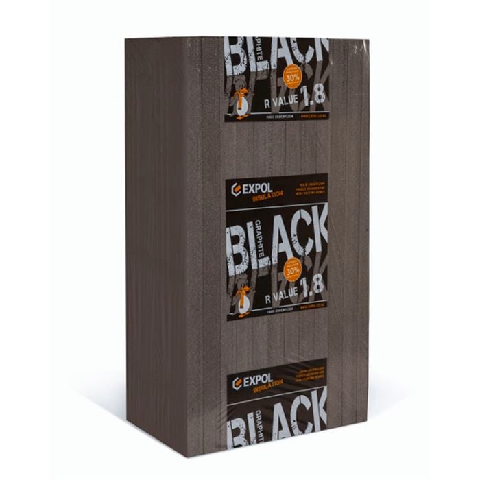 Expol 1200 x 410 x 60mm R1.8 Black Underfloor Insulation