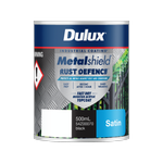 Dulux 500ml Black Satin Metalshield Rust Defence - .5L