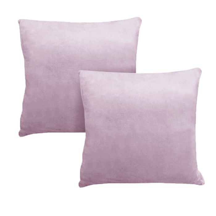 Alastairs Augusta Blush Pair of Flannel Fleece European Pillowcases 65 x 65 cm