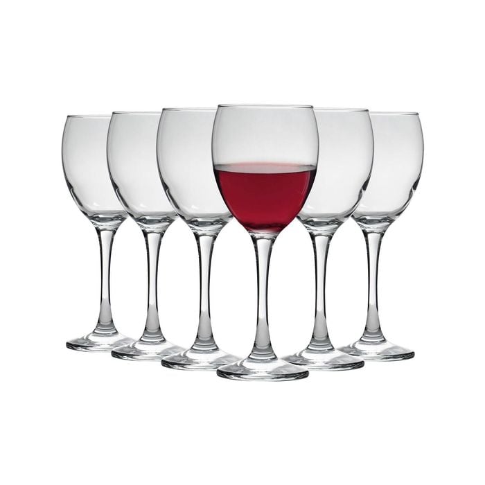LAV Venue Red Wine Glasses - 340ml - Clear - Pack of 6