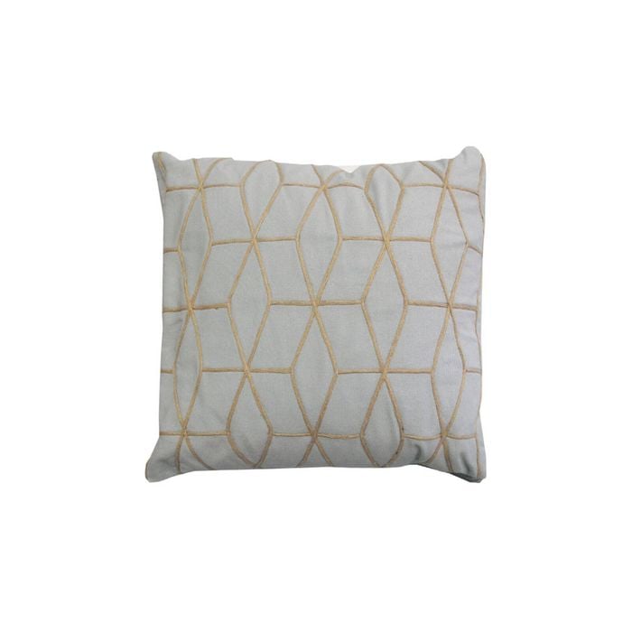 Bloomington Metros Grey Jute Square Filled Cushion 43 x 43 cm