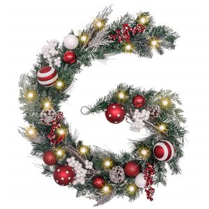 Catzon 6Ft Christmas Garland with Lights for Decor