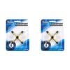 2PK Formula Sports Cue Stick Tip X Rest Accessory - Brass