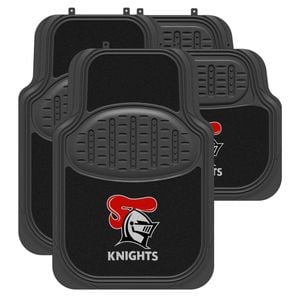 Newcastle Knights Official Nrl Universal Rubber Car Floor Mats Carpet