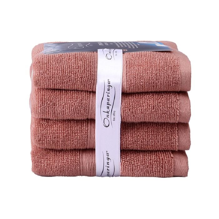 4PK Ultimate Alanya Bathroom Hand Towel 550Gsm Clay